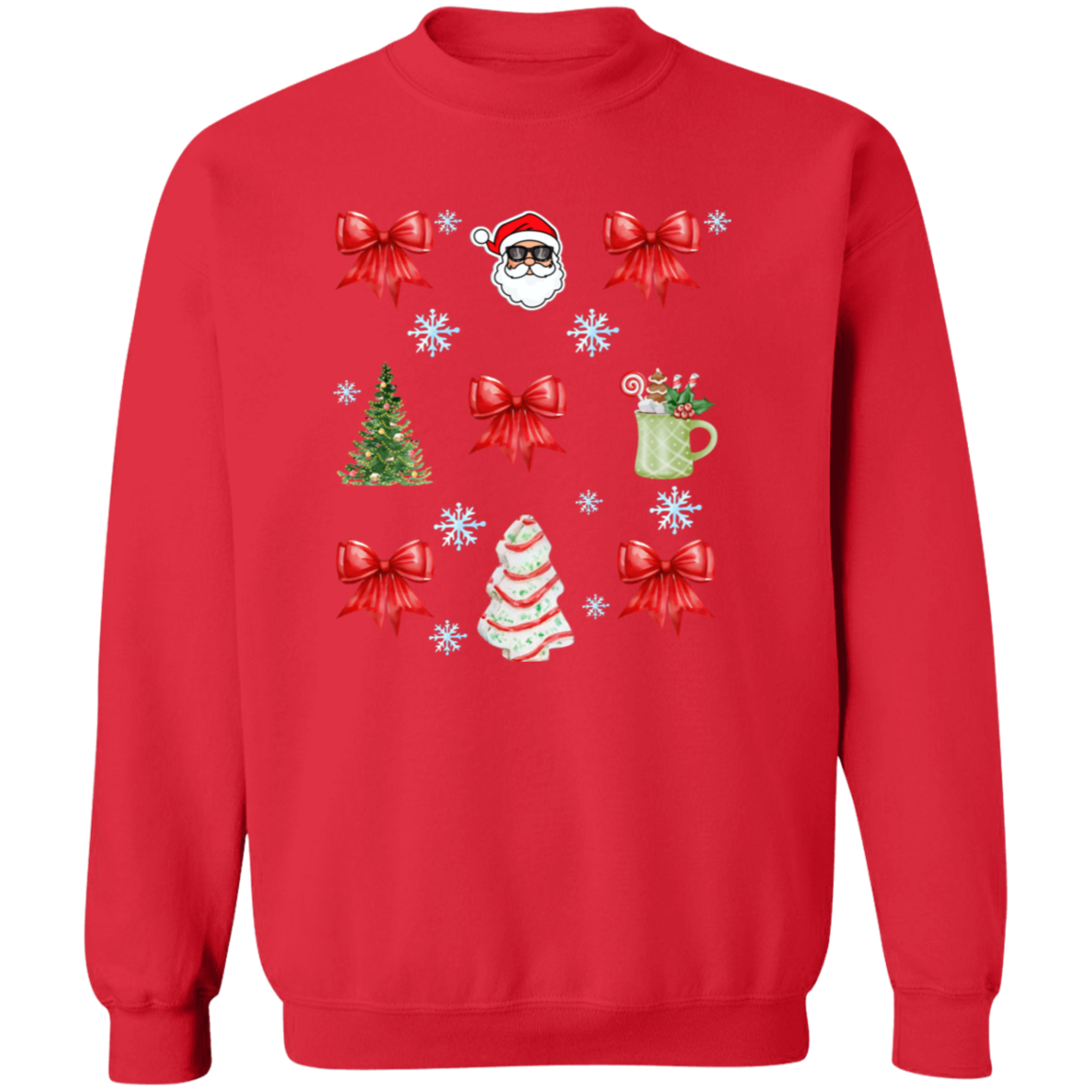 Christmas Coquette Bow T-Shirt | Sweatshirt