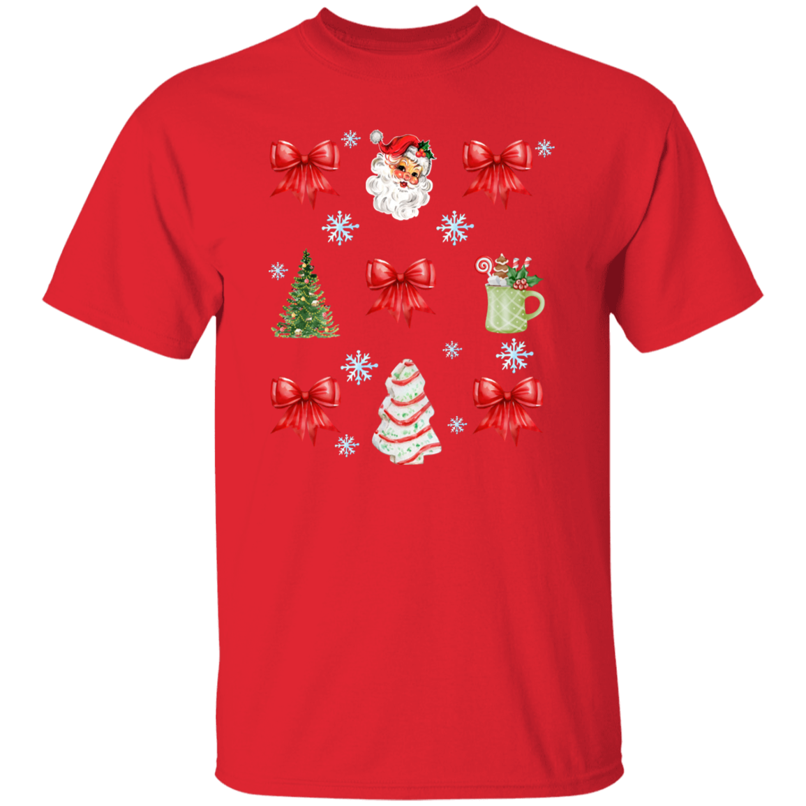 Christmas Coquette Bow T-Shirt | Sweatshirt