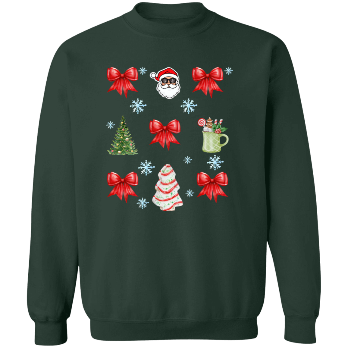 Christmas Coquette Bow T-Shirt | Sweatshirt